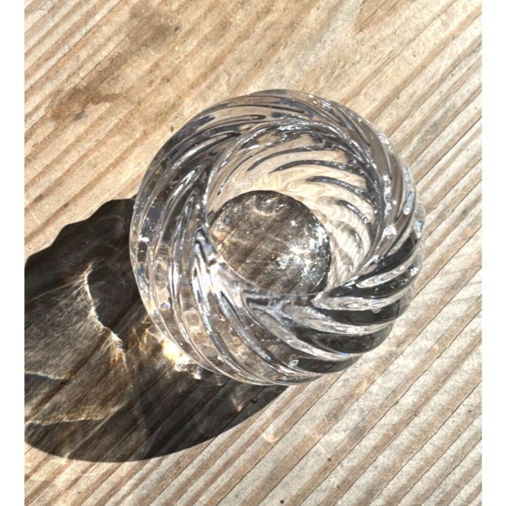 PartyLite Illusions Glass Swirl Tea Light Holder P0463